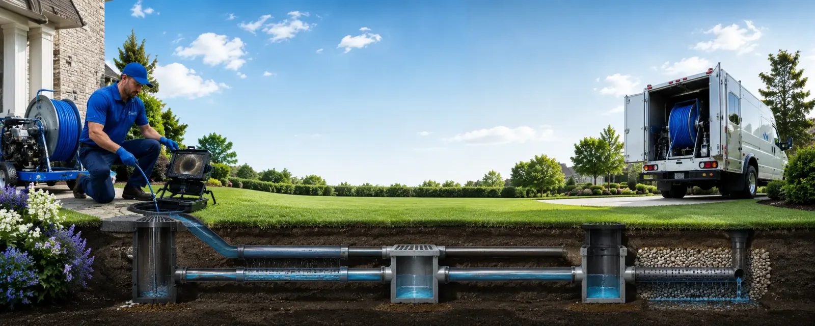 Outdoor drain cleaning information for Cross, SC